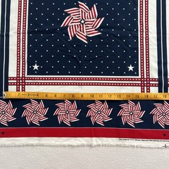 Daisy Kingdom #4711 Old Glory Classic Scarf Panel Springs Pillow Cotton Fabric