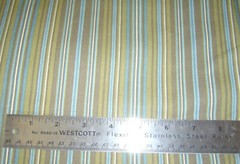 Dark Taupe and Dark Turquoise Pin Stripes Upholstery Fabric -C