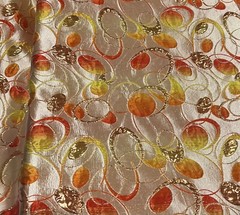 Multicolor Metallic Brocade Fabric 58” Width Sold By Yard