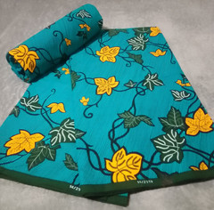 African Ankara Print Wax Fabric100% Cotton 6 Yards (Yds)