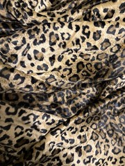 VTG Leopard Print Faux Fur Fabric Valboa Minky Plush 6yd 30″W Lot Cheetah LUXURY