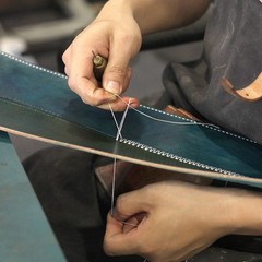 JeogYong 1mm Waxed Thread, 284 Yards 150D Flat Leather Sewing Army Green