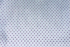 VTG Fuzzy Flocked Pink Dotted Swiss on White Cotton for Dolls Crafting BTFQ