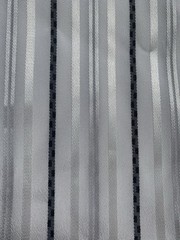 2.5 Yards Vintage Stripes Cotton ? Fabric 45” X 72” Striped White White Shiny