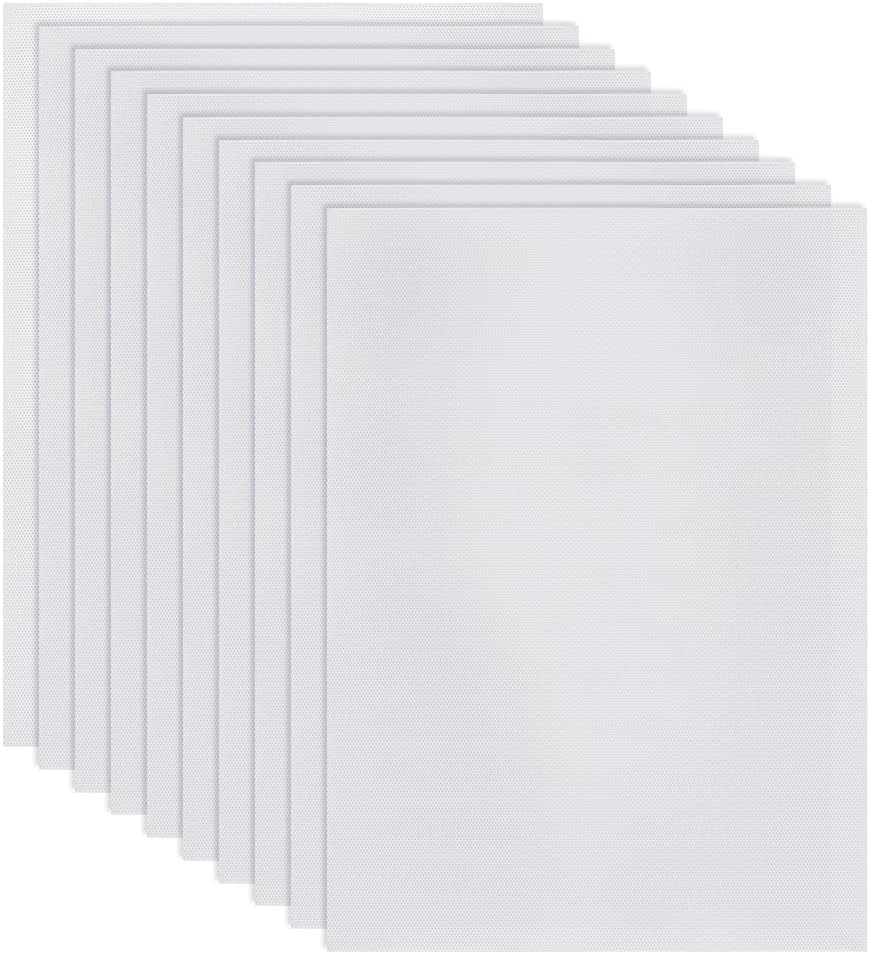 10 Sheets Fursuit Eye Mesh, 11.8X8.6Inch White Therian Eye Mesh PVC Net Waterpro