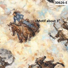 Running Wild Horses Cotton quilt fabric QT Western Motifs 30626-E — LAST PC 33″