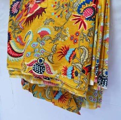 5 yard Indian Cotton Handmade Women Clothing Running Loose Craft Sewing Fabric
