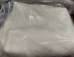 Fabric New Italy 100% Cotton Heavy 5.7 Yards Damask Cream 206”x108” Ivory 7lbs