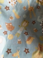 Handmade Big Animals Tied Fleece Blanket 60 L X 36 W Multicolor