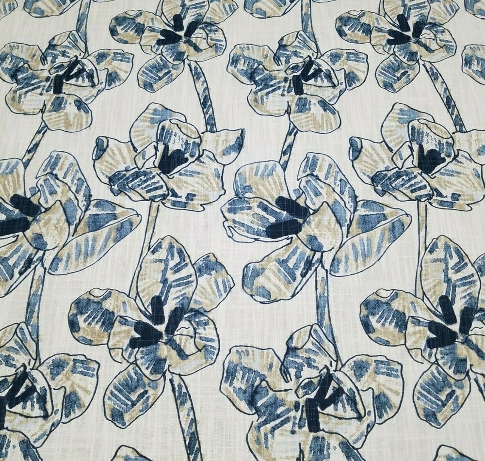 Lucinda in Aqua BTY Richloom 100% Cotton Slub Duck Medium 54″ Wide
