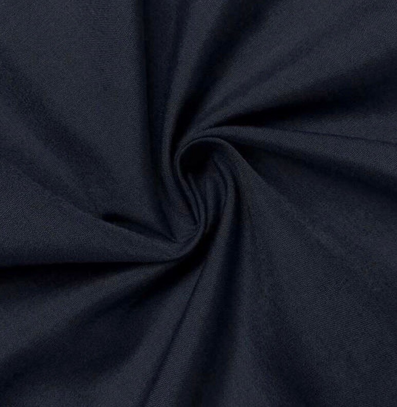 5 Yard Navy Blue Cotton Fabric 60” Width