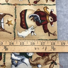 Frosty Friends Teresa Kogut Northern Christmas Cotton Fabric 1/2 Yd 18″ x 45”