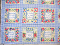 Fabric Traditions 1997 HOME SWEET HOME Picture Book Patches 34×44 quilt cotton
