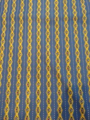 Save 30% off Country Yellow Blue Floral Stripe Cotton Print Concord Fabrics USA