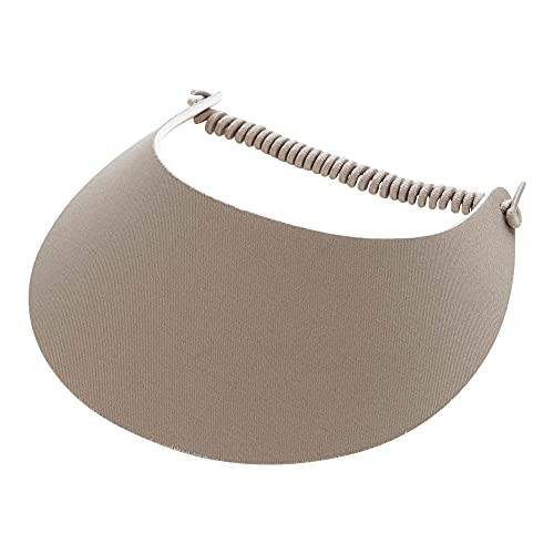 Fabric Foam Sun String Visor One Size Khaki