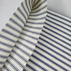 Quilting Fabric Sewing Craft Blue & White Stripes Heavy 108″ x 45″ New Arrival