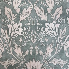 2.1 Metres iLiv Rococo Aqua 100% Cotton Curtain Upholstery Cushion Fabric