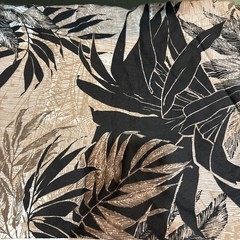 Cranston Fabric Brown Black Floral Jungle Print 53×130