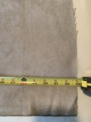 Ultra Suede / Passion Suede Fabric 2pcs Platinum 60”x53” & Black 28 1/4” x 66”