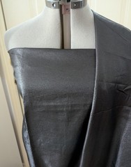 Black Satin Faced Woven Apparel Home Dec Fabric Remnant – 2.6 Yards x 58″ Wide