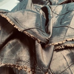 Taffeta Pintuck Fabric 5”x 5” Diamond Golden Brown Color Lot of 10 Yards $20