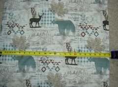 CABIN ADVENTURE ANIMAL PRINT CD1697 Natural Timeless Durable Cotton Fabric