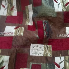 Luscious Upholstery or Pillow Fabric Patchwork Quilt Blanket Throw 60″ WX48″ L