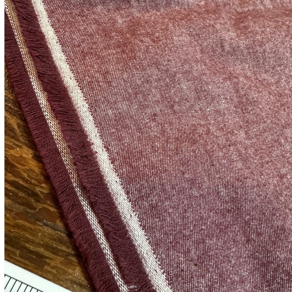Burgundy Heathered Upholstry Fabric 4.25 Yards x 44″ Wide Soft Brushed Cotton