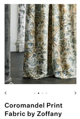 Zoffany Coromandel Empire Grey Fabric-sold By The Yard-35 Yds-Retail $494 A YD