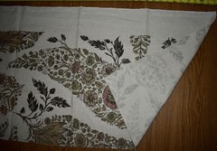 Raoul KASHMIR — DRIFTWOOD 100% Linen Print Fabric LOT of 4 LARGE REMNANTS