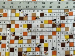VINTAGE Walt Disney Production Mickey Mouse and Friends Crossword – 1.25 YDS