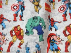 Marvel Super Imposed Hero Character Camelot Quilt Cotton Fabric 1YD X 43″W NEW