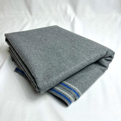 Large Gray Heathered Wool Look Fabric Solid Brushed Sewing Craft Apparel Fabric