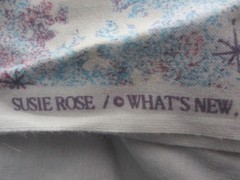 Susie Rose Pastel Pinks And Blues Snowflake Fabric Piece Winter
