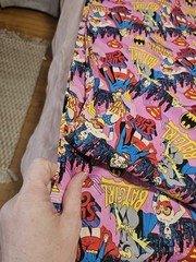 4.5+ Yards Girl Superheroes Pink Camelot Fabrics DC Comics Cotton Fabric Uncut