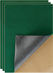 3 Pack Self Adhesive Felt Sheets Green A4 Size Peel and Stick Craft Fabric Roll