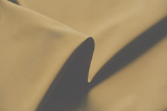 WATER PROOF SAND / BEIGE COLOUR COTTON BLEND THERMAL FABRIC MADE IN ITALY C64