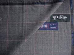 DORMEUIL 95% WOOL + 5% CASHMERE “VINTAGE” SUITING FABRIC “cashmere TOWNTX”-3.5 m