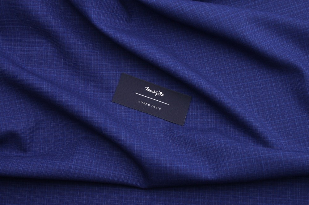 Marzotto Italian Wool Suiting Fabric Ink Blue Summer 230g Lightweight