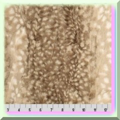 2-Yard Plush Fabric Fawn and Cappuccino