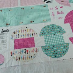 Riley Blake Barbie Fabric Panel Barbie™ World Barbie Bag Panel Cotton Fabric