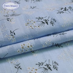 1Yard*140cm Elegant Floral Lace Embroidery Cotton Fabric Material For Shirt
