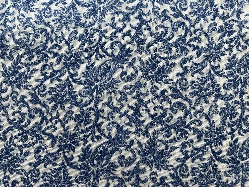Cotton Fabric Tiny Blue Plant Classic Cottons 44”x 30” 282
