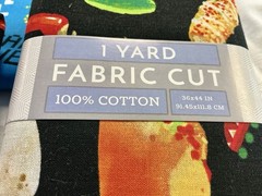 6 One Yard 100% Cotton Fabric Cuts 36”x44”