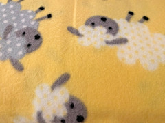Blizzard Fleece: 3-yard 25 inches piece – 59 inches wide – Baby Yellow
