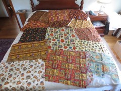 4851. 2 lbs. 4 oz. ASSORTED FALL/AUTUMN Cotton & Cotton Blend QUILTING FABRICS