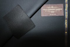 100% CASHMERE COATING FABRIC IN “Black/White Herringbone MADE IN SCOTLAND 3.75 m