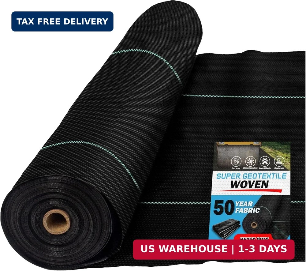 Super Geotextile Woven Geotextile Fabric for Driveway and Road Stabilization, Co