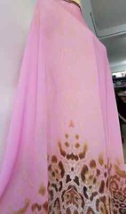 58” Wide By Yards Positional Print Chiffon Fabric Leopard Pink