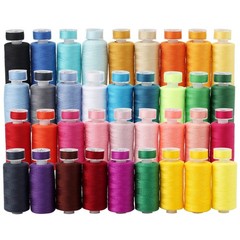 72Pcs Bobbins Sewing Threads Kit 36 Colors 500 Yards colourful